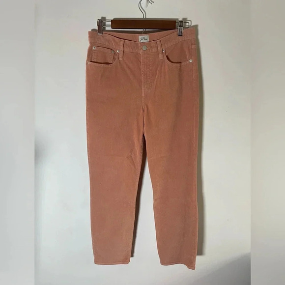 J. Crew Pants Womens Pink Corduroy Vintage Straight Slim Casual Cord Classic 035 - Picture 1 of 10